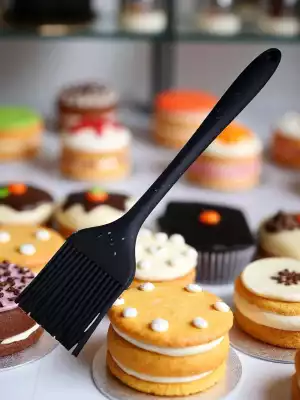 кисть кулинарная силиконовая, черная